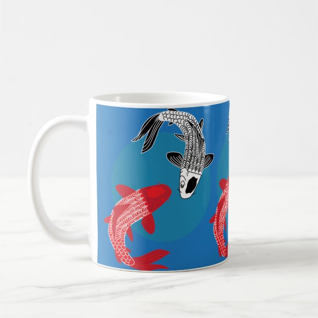 Caneca De Café Peixe Koi (Esquerda)
