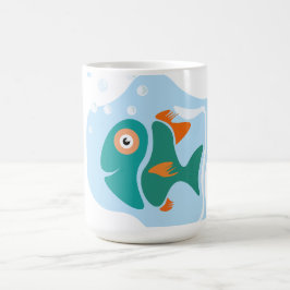 Caneca De Café Peixe Na moda engraçado
