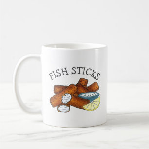 Caneca De Café Peixe Pão de Peixe Pescadas Pescadas Pescadas Pesc