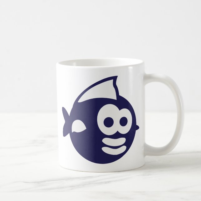 Caneca De Café Peixe redondo pescas (Direita)