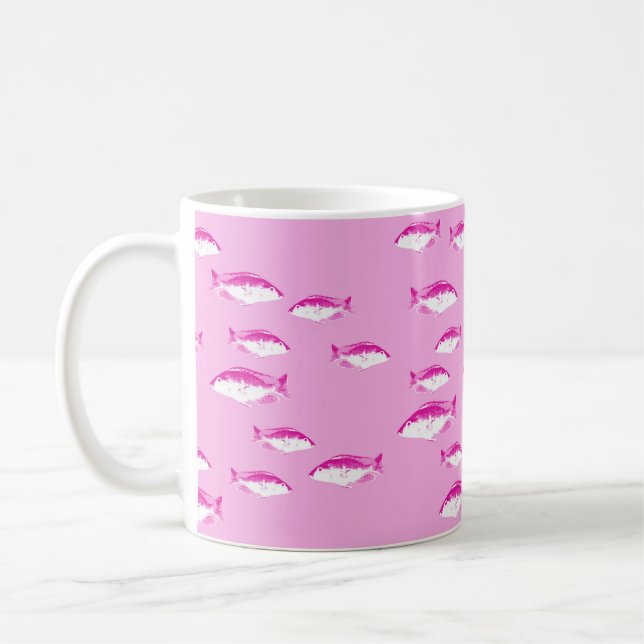 Caneca De Café Peixe rosa (Esquerda)
