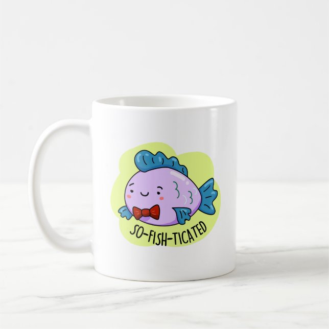 Caneca De Café Peixe sofisticado, sofisticado, com tantos peixes (Esquerda)