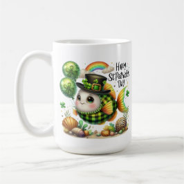 Caneca De Café Peixe Sortudo- Dia de São Patrício