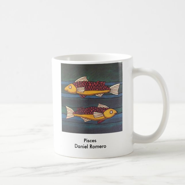 Caneca De Café Peixes (Direita)