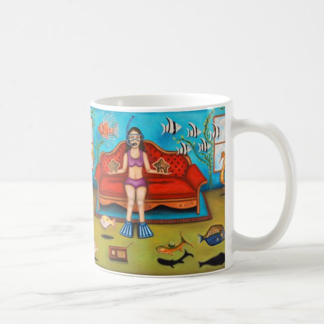 Caneca De Café Peixes #3 (Direita)