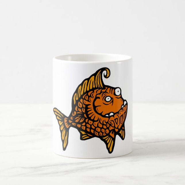 Caneca De Café Peixes alaranjados (Centro)