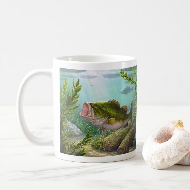 Caneca De Café Peixes baixos (Com Donut)