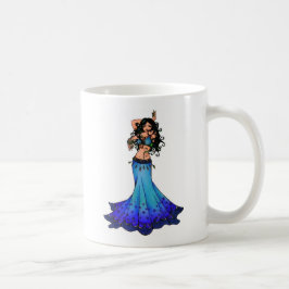 Caneca De Café Peixes Belly Dancer Art