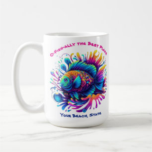 Caneca De Café Peixes Coloridos