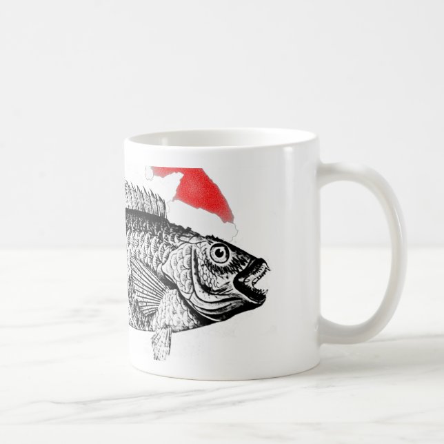 Caneca De Café Peixes com Santa HA (Direita)