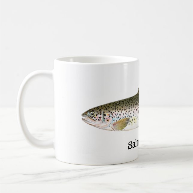Caneca De Café Peixes da truta Salmon (Esquerda)