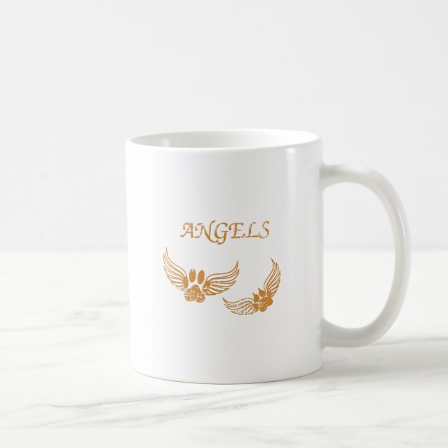 Caneca De Café Peixes de Animais de Companhia Anjo Distantes (Direita)