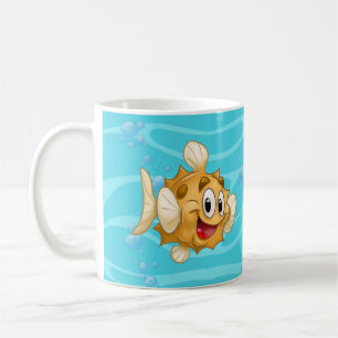 Caneca De Café Peixes de desenho animado de FriendFish