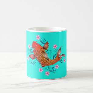 Caneca De Café Peixes de Koi