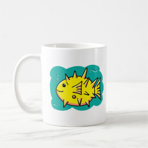 Caneca De Café Peixes do soprador