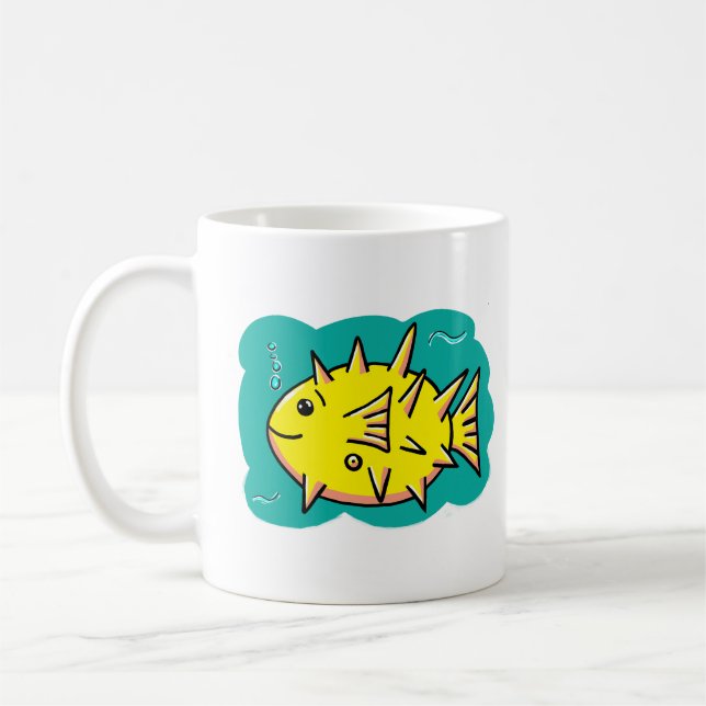 Caneca De Café Peixes do soprador (Esquerda)