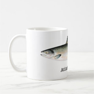 Caneca De Café Peixes dos salmões atlânticos