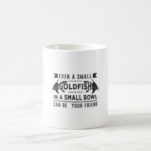 Caneca De Café Peixes Dourados Até Pequenos Peixes Dourados Retr