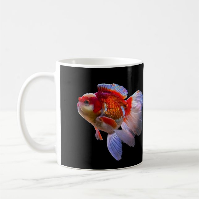 Caneca De Café Peixes dourados com fundo preto (Esquerda)