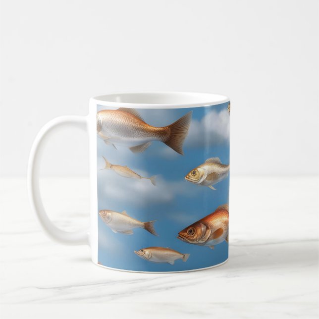 Caneca De Café Peixes em Choque (Esquerda)