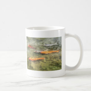 Caneca De Café Peixes - escola de Koi