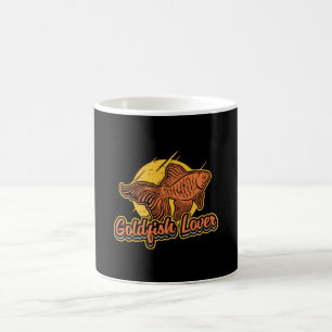 Caneca De Café Peixes Goldfish Lover Aquarium Vintage Retro Anima