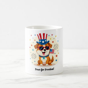 Caneca De Café Peixes para a Liberdade 4° Mug de julho - Patrióti