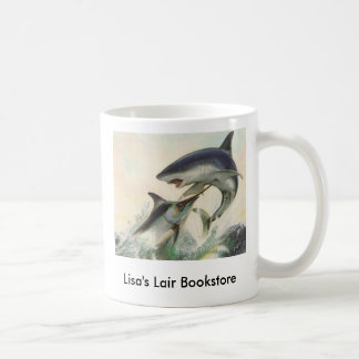 Caneca De Café Peixes - Promo da livraria do espadim preto & do