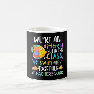 Caneca De Café Peixes somos todos diferentes... nós Natações doaç