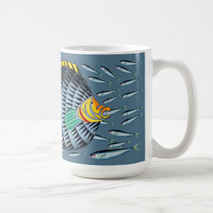 Caneca De Café Peixes tropicais