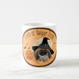 Caneca De Café Pekingese Halloween