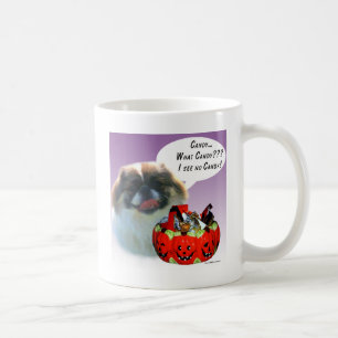 Caneca De Café Pekingese Halloween Candy