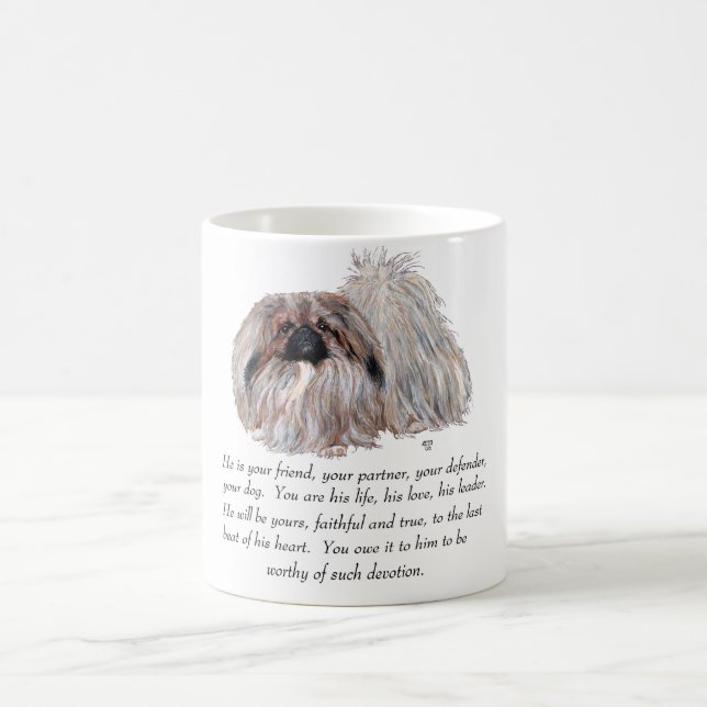Caneca De Café Pekingese Keepsasasak - MALE (Centro)