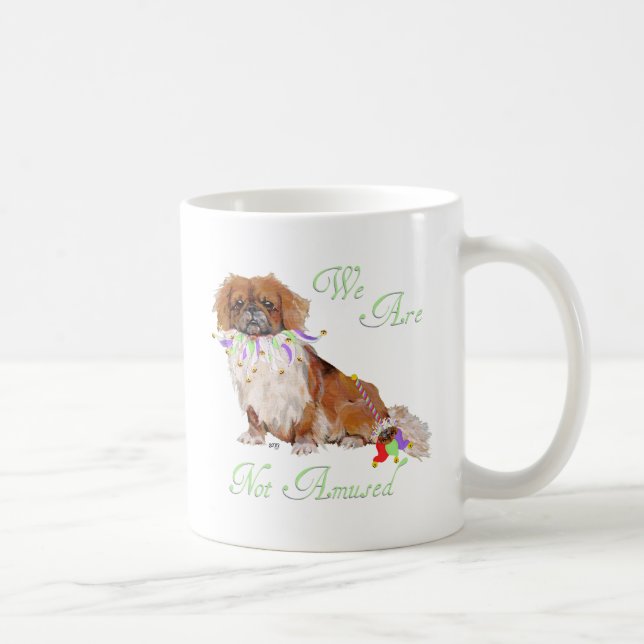 Caneca De Café Pekingese não está Amused (Direita)