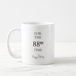 Caneca De Café Pela 88ª Vez Feliz Aniversário