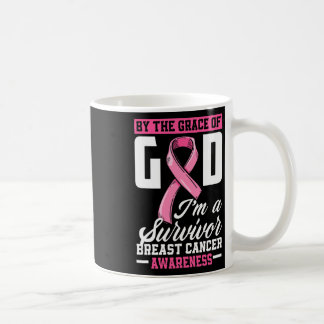 Caneca De Café Pela Graça Deus, sou um Sobrevivente Cancer Sobrev