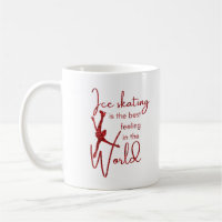 Pele de gelo Mug Melhor sensação de brilho vermelh