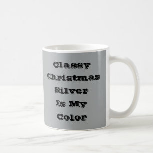 Caneca De Café Pele de Natal Clássica Cor Sólida de inverno