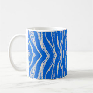 Caneca De Café Pele De Tigre Sem Olhos. Selva de Aquarela Repetir