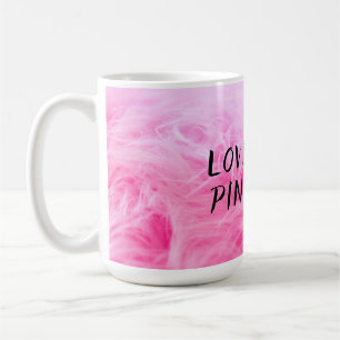Caneca De Café Peles finas de Felpudo Rosa Quente