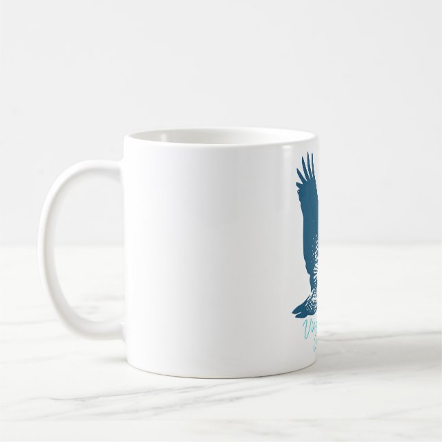 Caneca De Café pelicano-marrom das Ilhas Virgens (Esquerda)