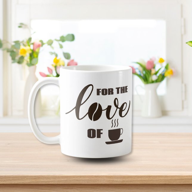 Caneca De Café Pelo amor ao café (Criador carregado)