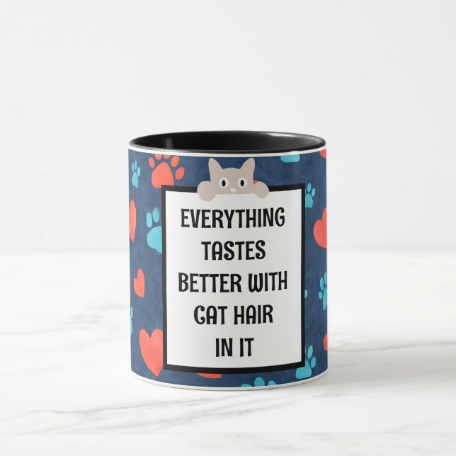 Caneca de café "Pelos de Gato" - Caneca de Present (Centro)
