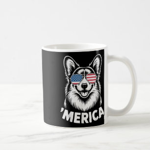 Caneca De Café Pembroke Welsh Corgi 4 de Julho ‘merica Patriótico