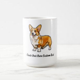 Caneca De Café Pembroke Welsh Corgi Crie Seu Próprio Texto Person