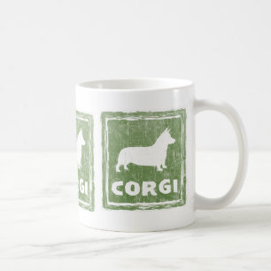 Caneca De Café Pembroke Welsh Corgi Dog Silhouettes