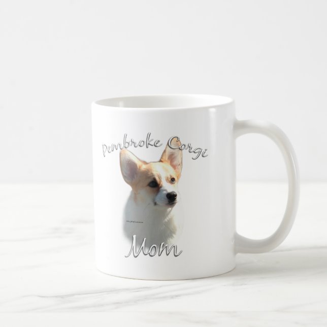 Caneca De Café Pembroke Welsh Corgi Mãe 2 (Direita)