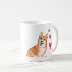 Caneca De Café Pembroke Welsh Corgi - Nome Personalizado