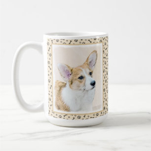 Caneca De Café Pembroke Welsh Corgi - Pintura Original para Cacho