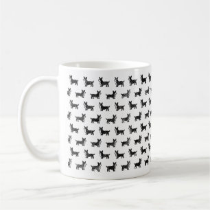 Caneca De Café Pembroke Welsh Corgi Sketch Design Mug